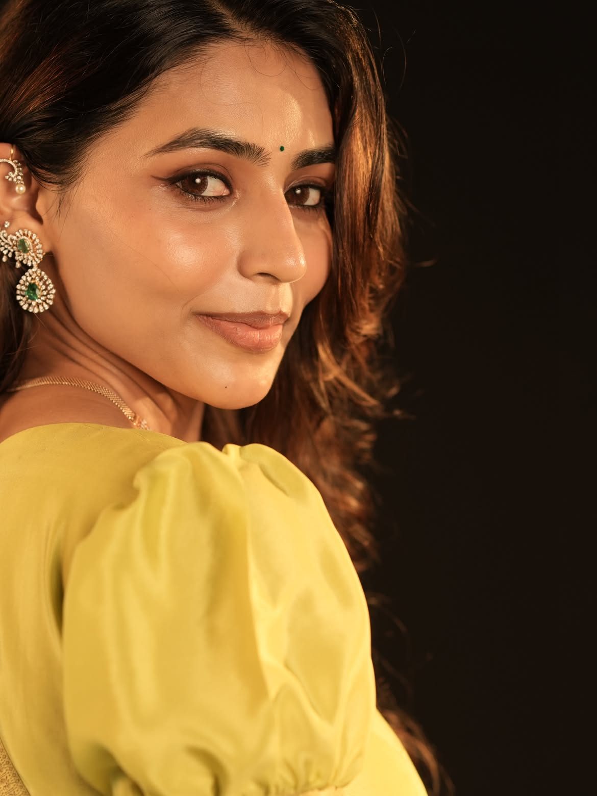 Sapthaami Gowda Stunning Looks in Saree