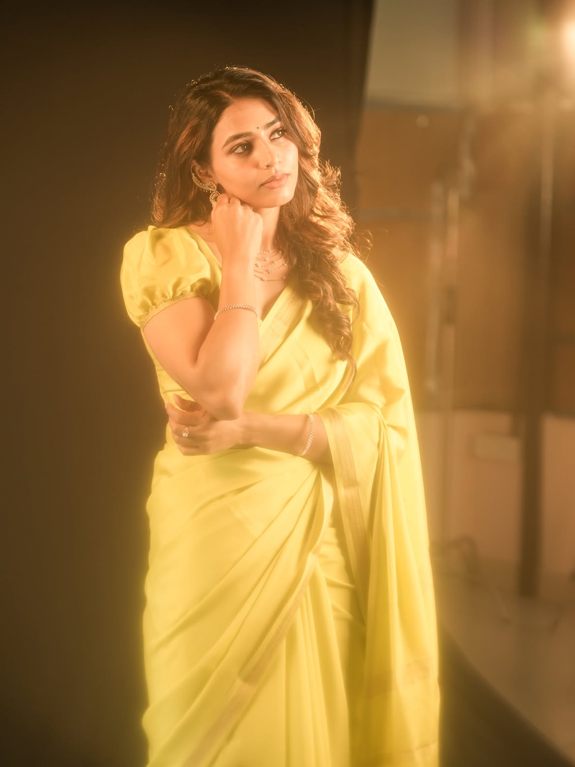 Sapthaami Gowda Stunning Looks in Saree