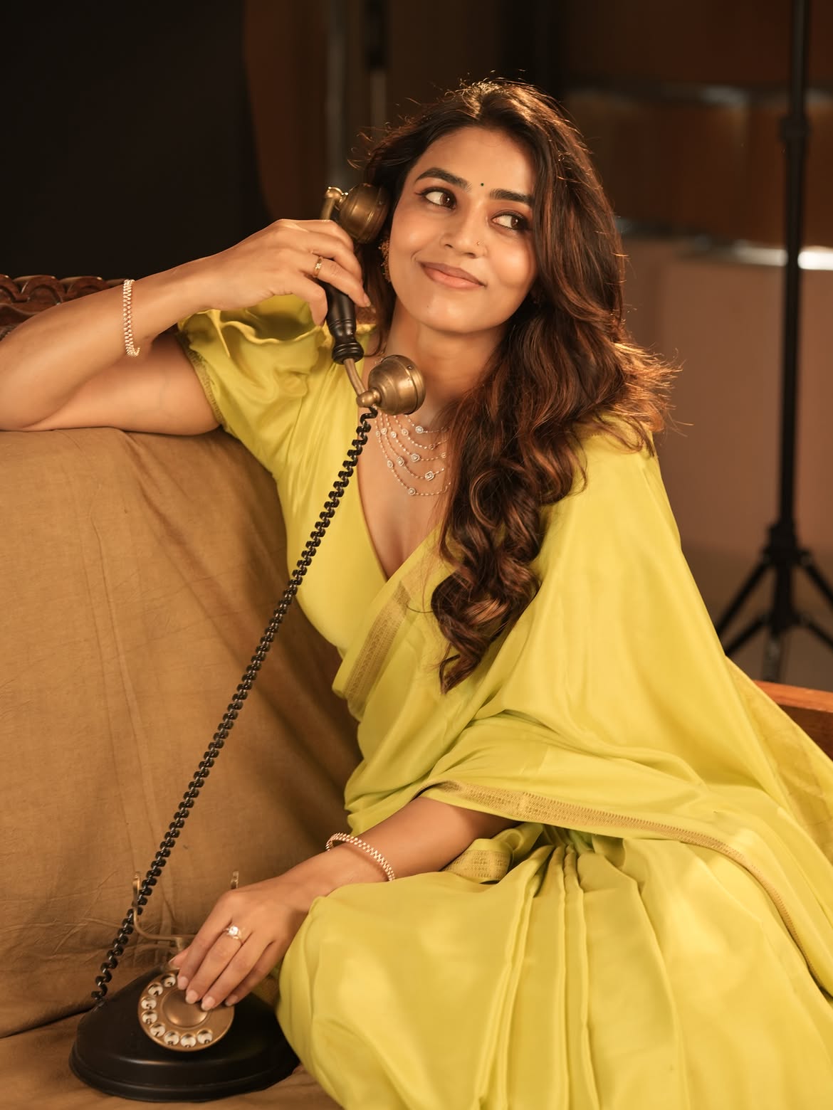 Sapthaami Gowda Stunning Looks in Saree