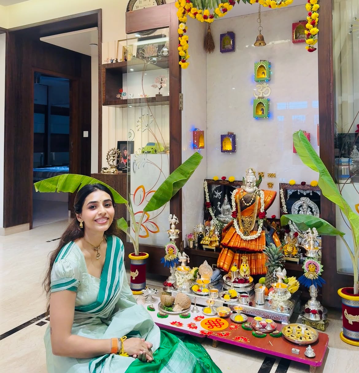 Sapthami Gowda Varalakshmi Vratham Photos