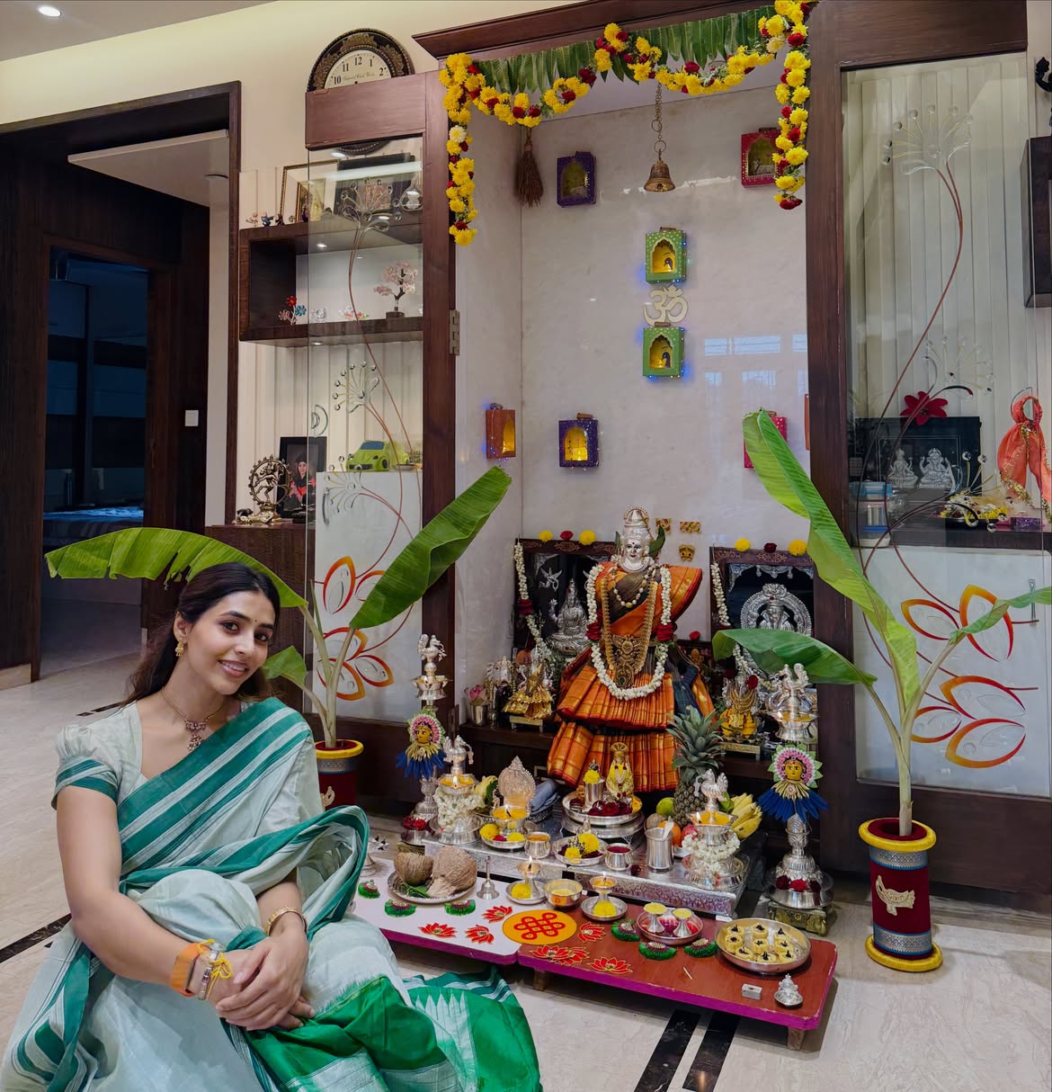 Sapthami Gowda Varalakshmi Vratham Photos