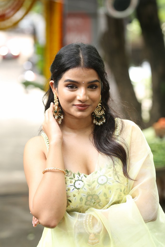 Satwika Cute Looks in Veta Movie Opening