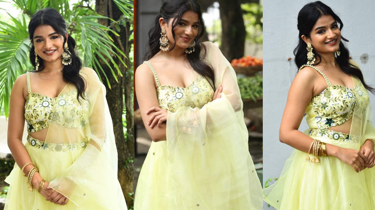 Satwika Cute Looks in Veta Movie Opening