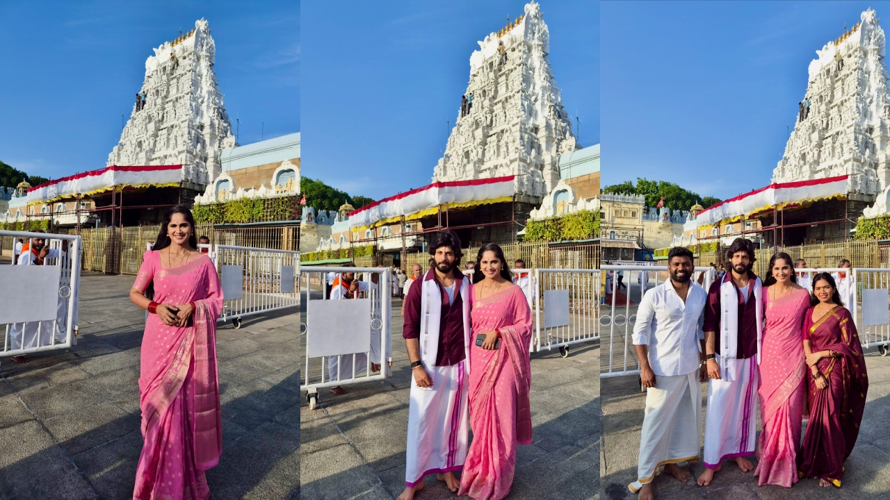 Tejaswini : తిరుమ‌ల‌లో సీరియ‌ల్ న‌టి.. భ‌ర్త‌తో క‌లిసి శ్రీవారిని ద‌ర్శించుకున్న తేజ‌స్విని.. ఫోటోలు..
