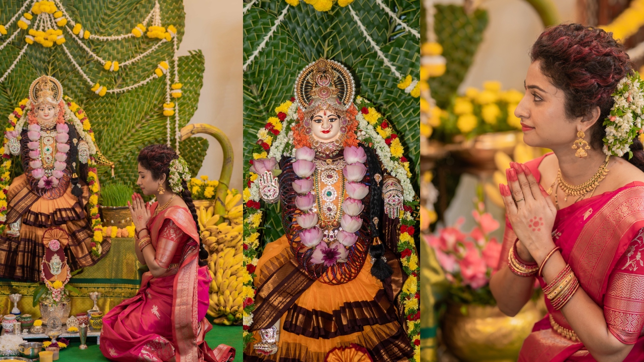 Vishnu Priya : శ్రావ‌ణ శుక్ర‌వారం.. అమ్మ‌వారిని పూజించిన విష్ణుప్రియ.. శ్రీ వరలక్ష్మీ దేవ్యై నమః