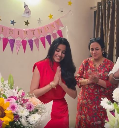 Shivani Nagaram Birthday Celebrations with Family