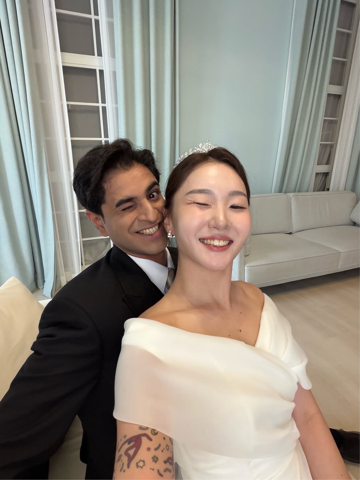 Siddharth Galla Shares Photos with Haein Kim