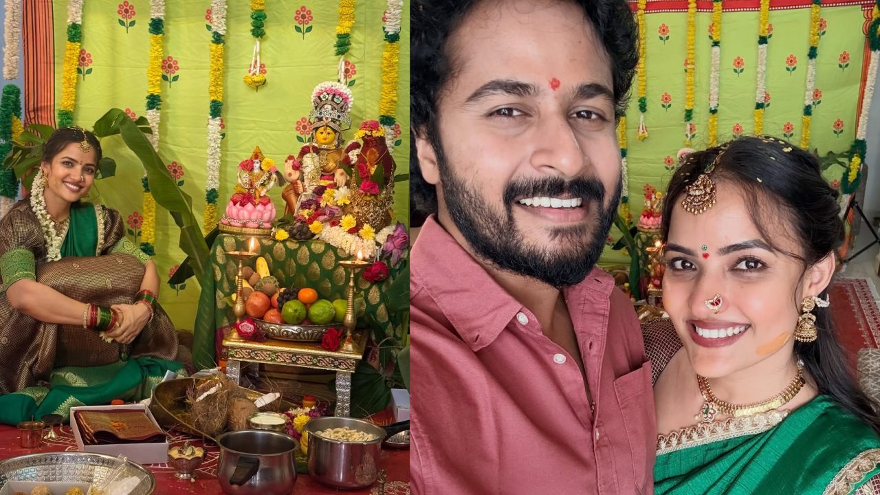 Siri Hanumanth : సిరి హనుమంత్ వరలక్ష్మి వ్రతం సెలబ్రేషన్స్.. కాబోయే భర్తతో.. ఫొటోలు..