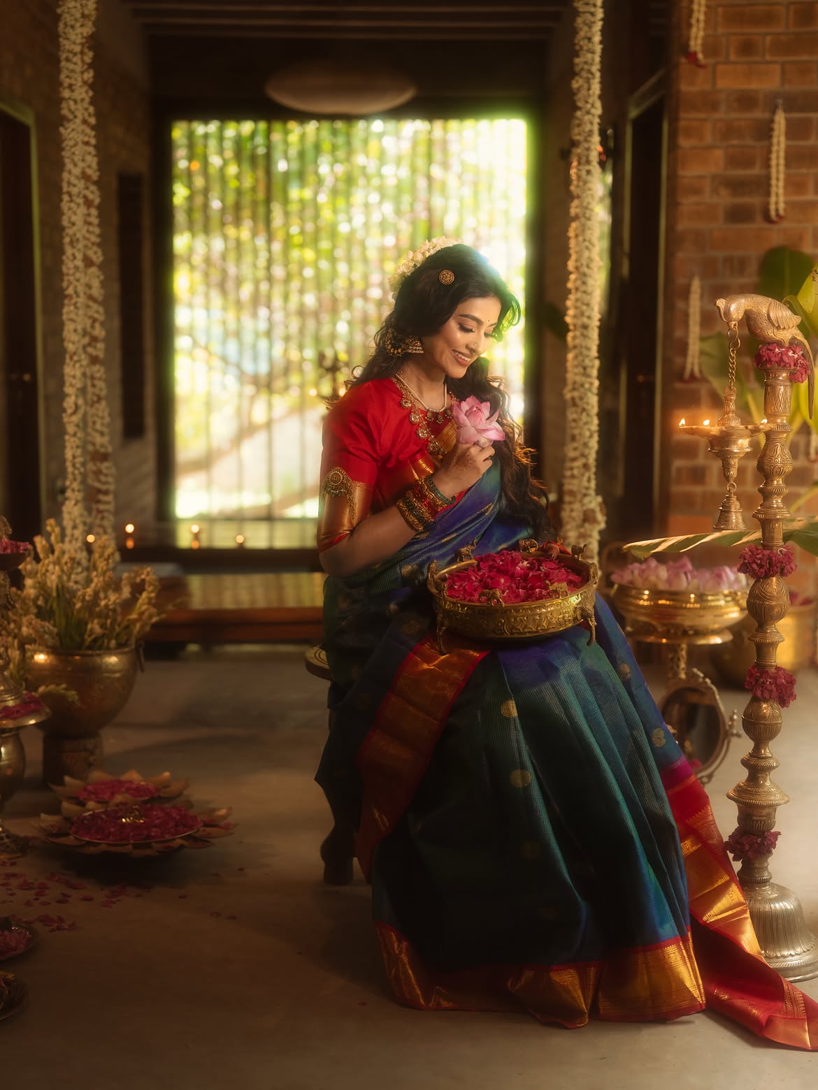 Sneha Traditional Looks for Varalakshmi Vratham
