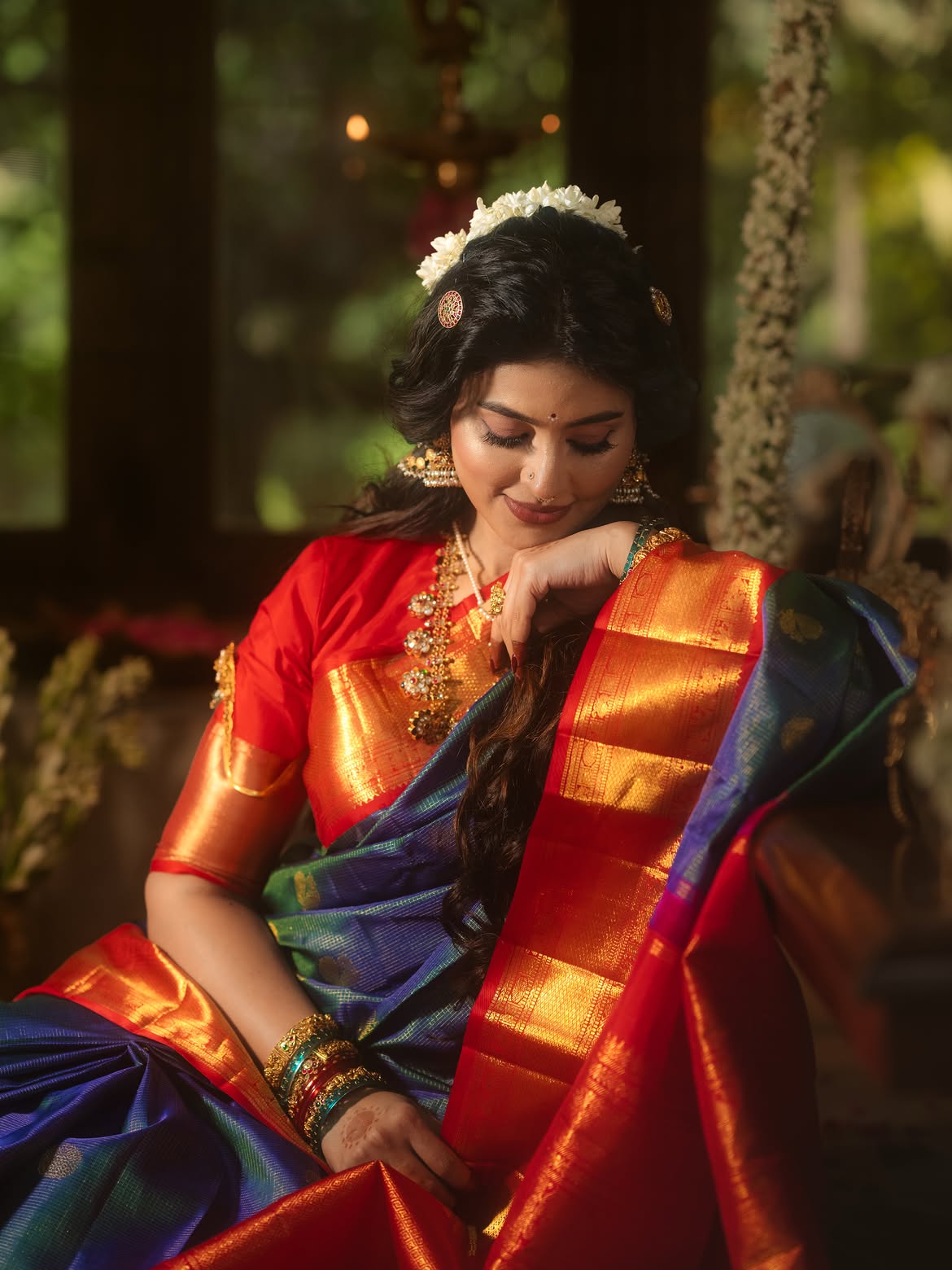 Sneha Traditional Looks for Varalakshmi Vratham