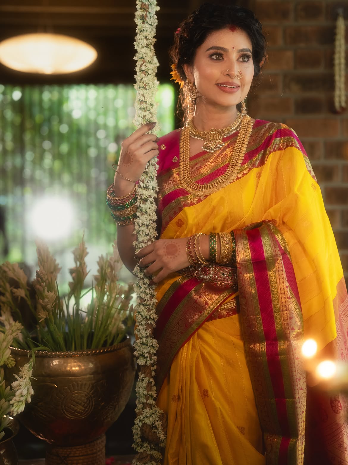 Sneha Traditional Looks for Varalakshmi Vratham