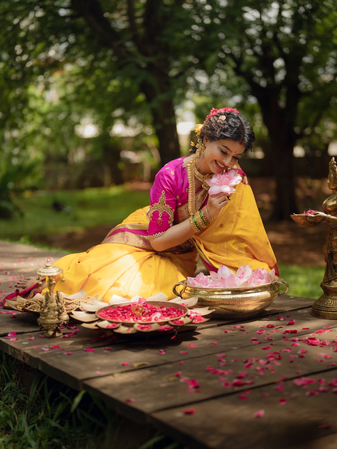 Sneha Traditional Looks for Varalakshmi Vratham