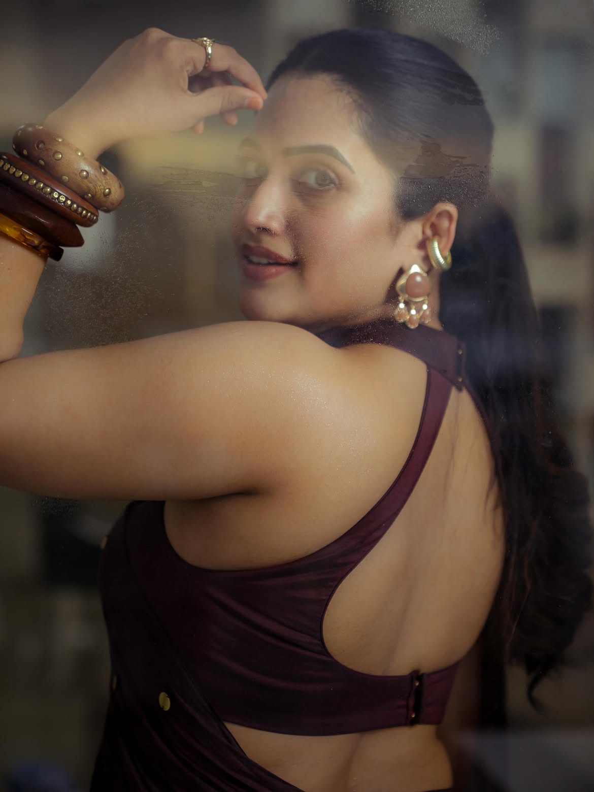 Sravanthi Chokarapu Stunning Looks in Saree
