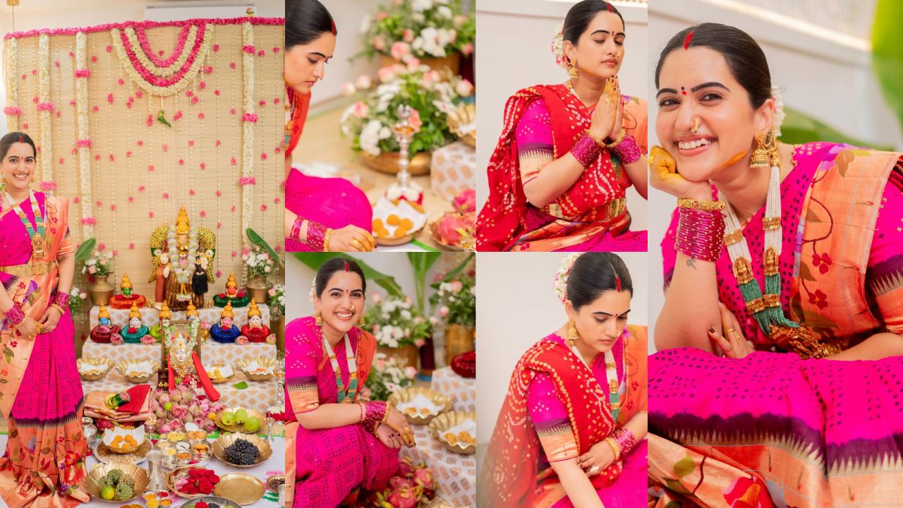 Sravanthi Chokarapu : యాంకర్ స్రవంతి వరలక్ష్మి వ్రతం సెలబ్రేషన్స్.. సాంప్రదాయంగా.. ఫొటోలు..