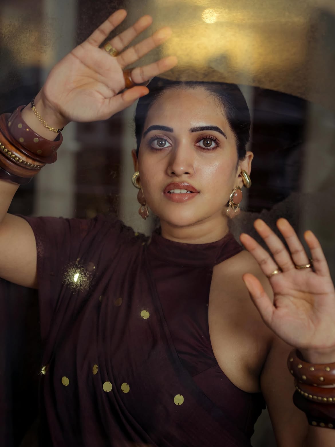 Sravanthi Chokarapu Stunning Looks in Saree