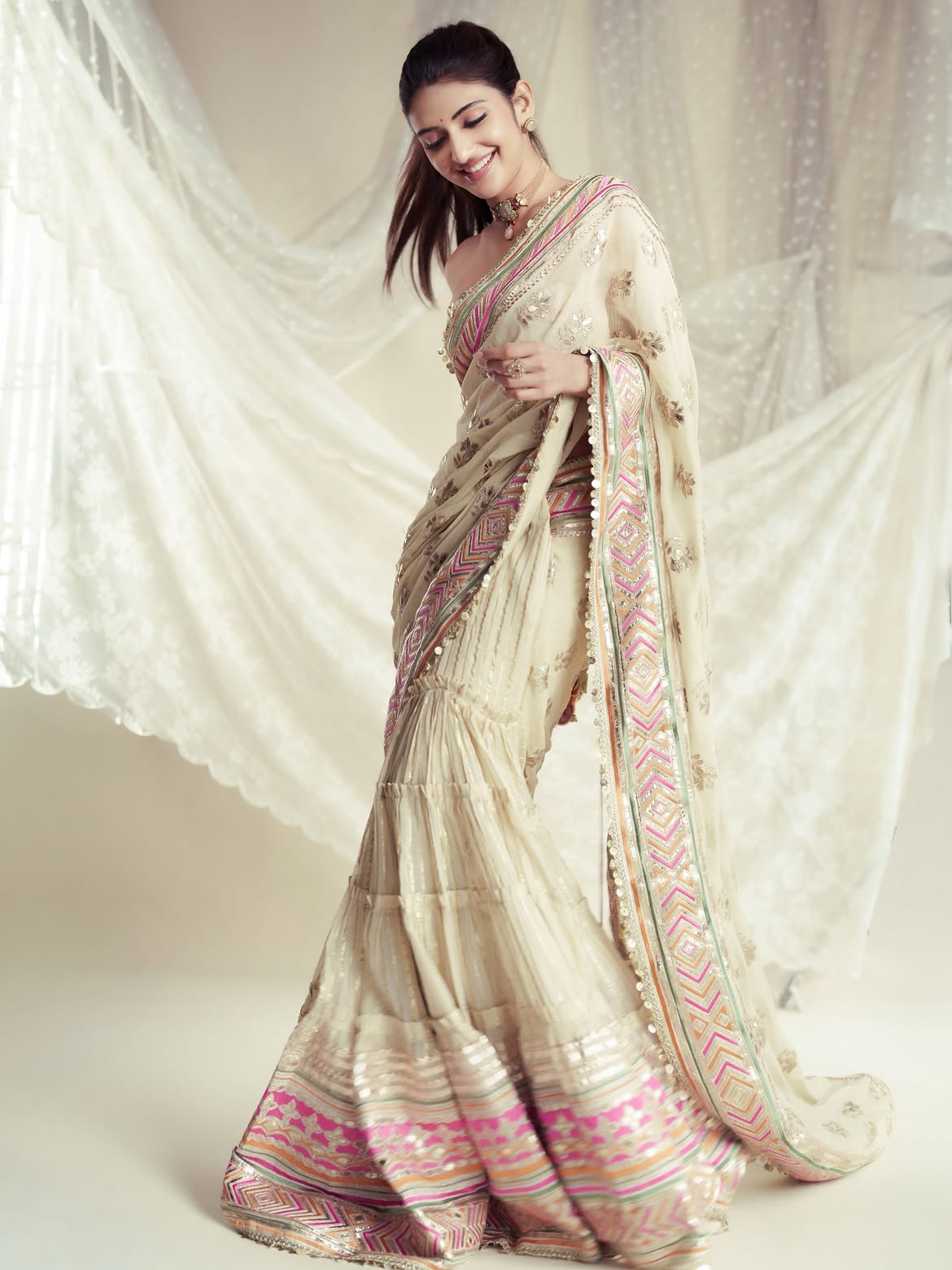 Sreeleela Cute Looks in Saree