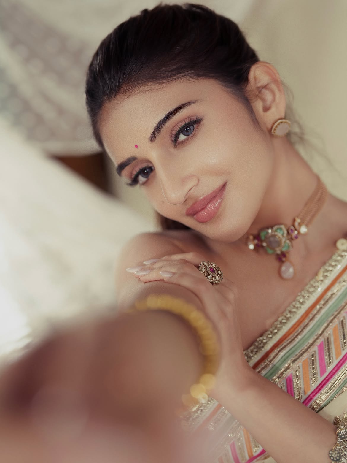 Sreeleela Cute Looks in Saree