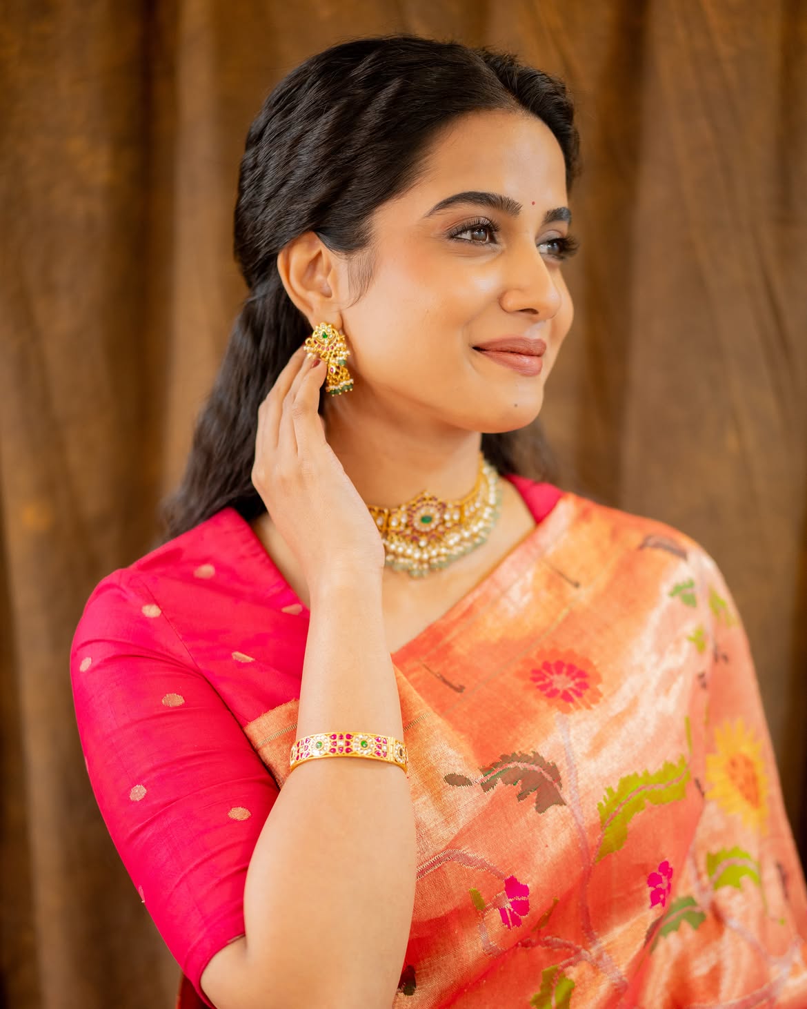 Chennai Love Story Actress Sri Gouri Priya in Saree Look