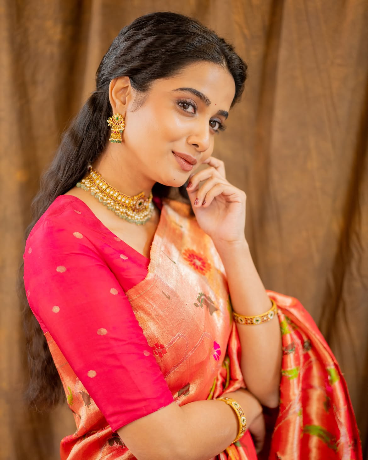 Chennai Love Story Actress Sri Gouri Priya in Saree Look