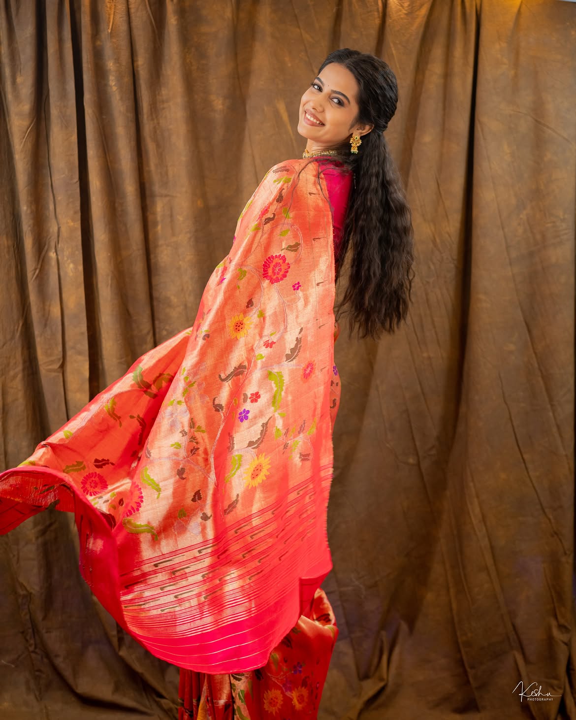 Chennai Love Story Actress Sri Gouri Priya in Saree Look