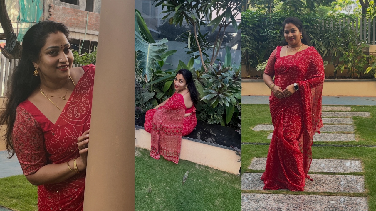 Lirisha reddy : ఎరుపు చీర‌లో ముద్దుగా సూప‌ర్‌ ఉమెన్‌.. లిరీష ఫోటోలు..