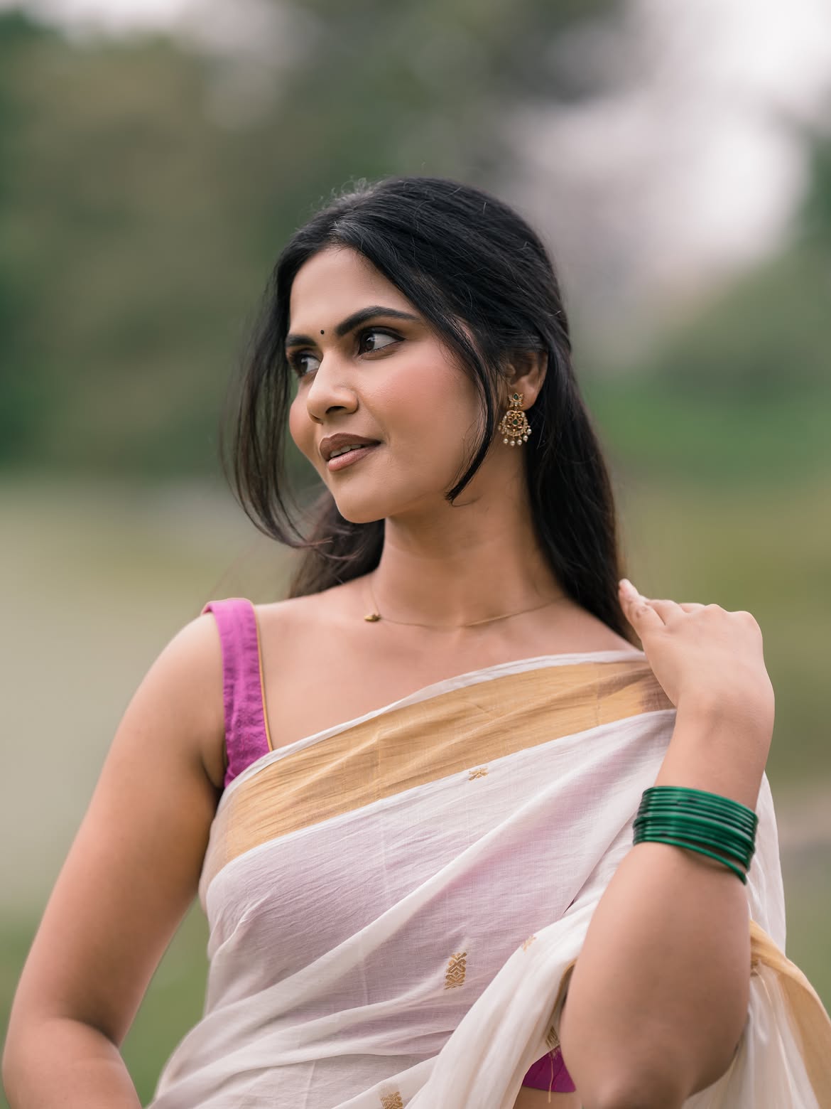 Thimmarajupalli TV Fame Swathi Karimireddy Onam Special Photos