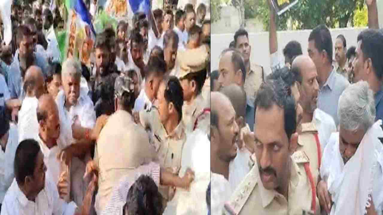 Tadipatri: తాడిపత్రిలో హైటెన్షన్.. పోటాపోటీగా తెదేపా-వైకాపా కార్యక్రమాలు.. రంగంలోకి భారీ పోలీసు బలగాలు