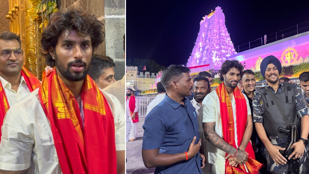 Tilak Varma : తిరుమ‌ల‌లో టీమ్ఇండియా క్రికెట‌ర్ తిల‌క్ వ‌ర్మ‌.. ఫోటోలు వైర‌ల్‌..