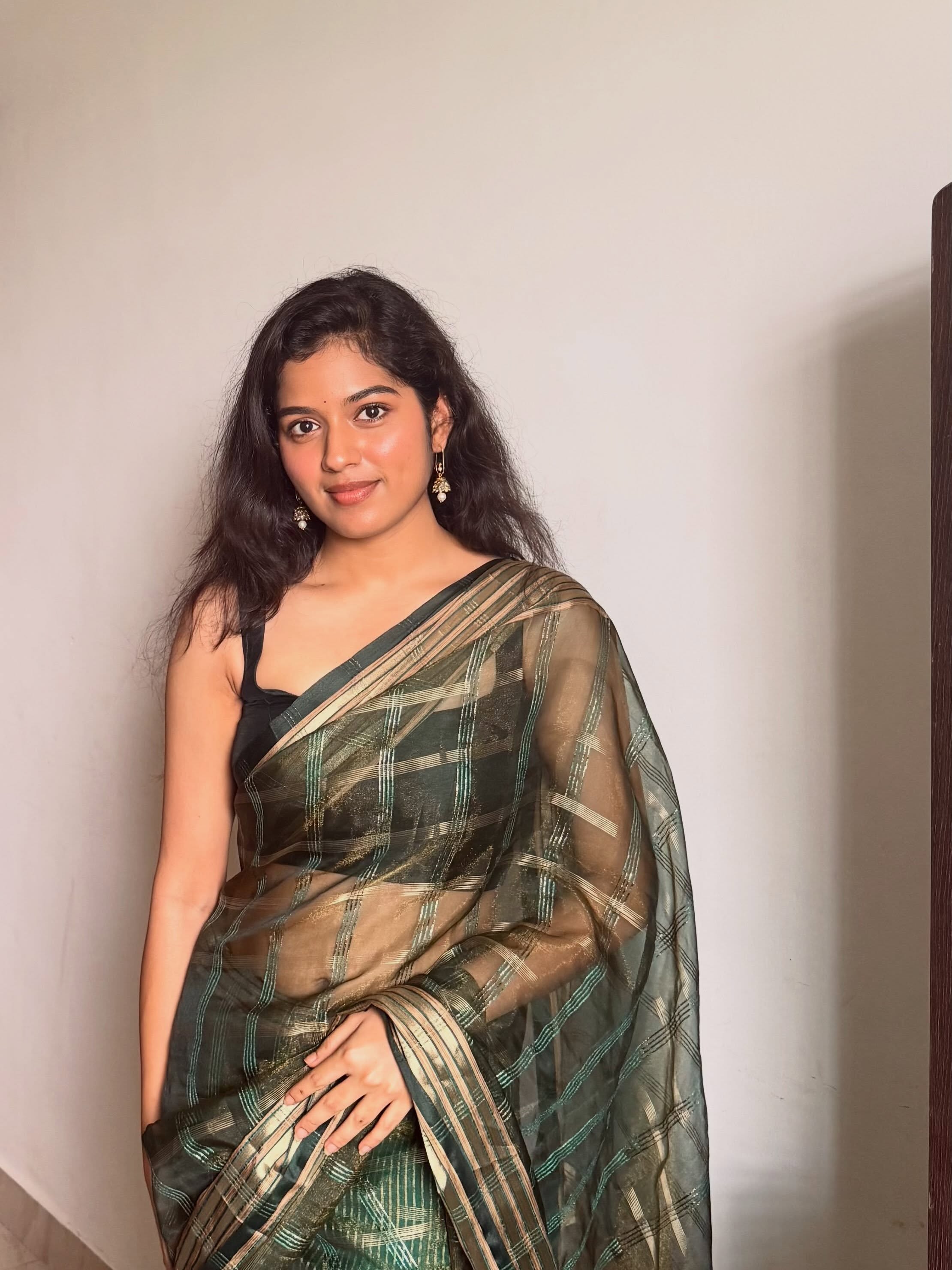 Tejaswi Cute Photos in Saree