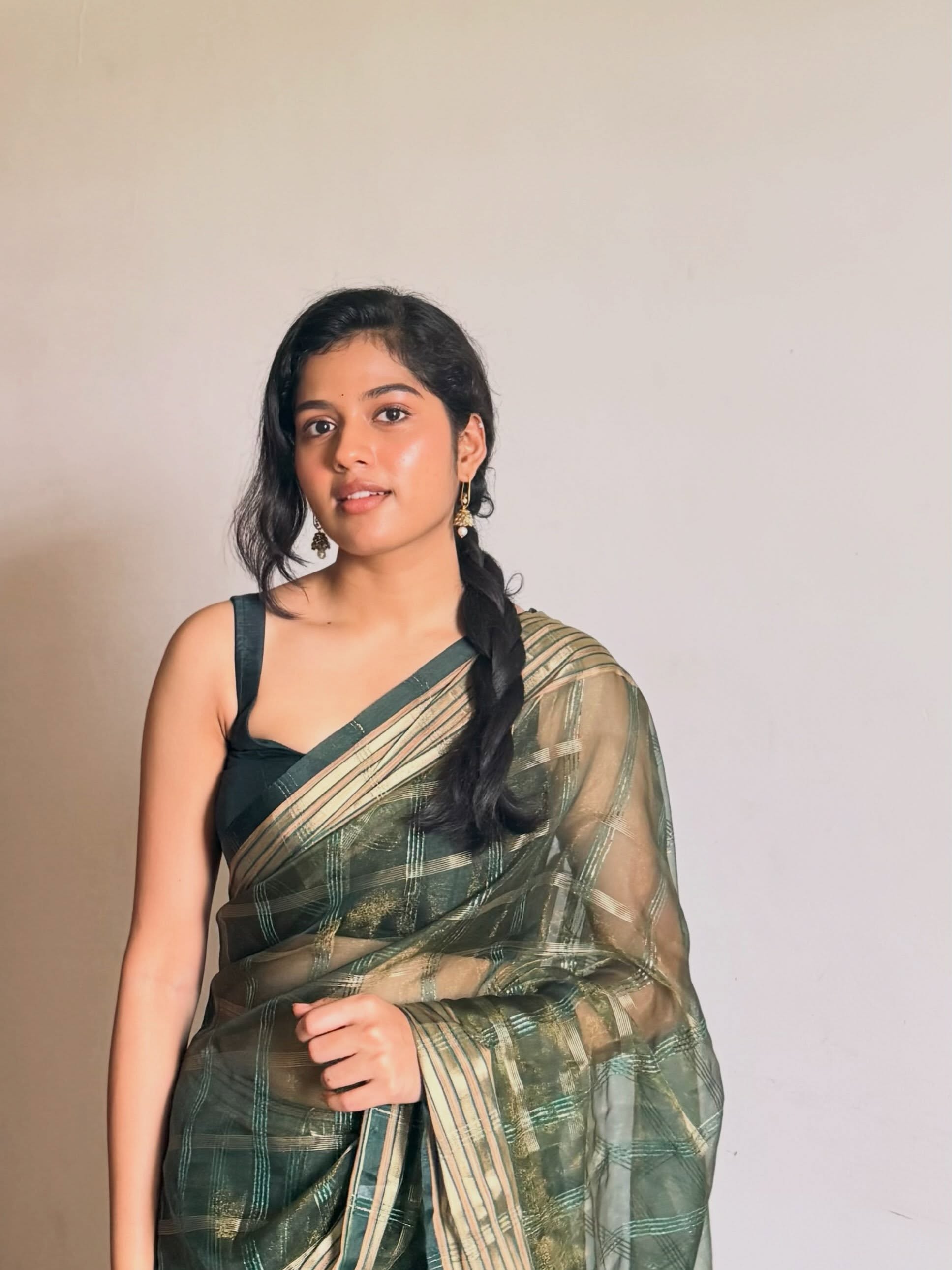 Tejaswi Cute Photos in Saree