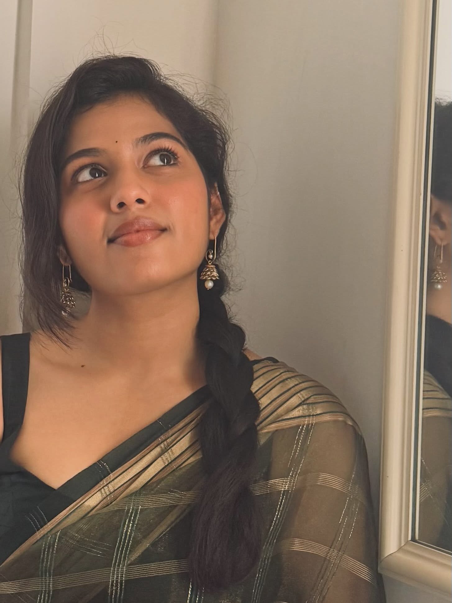 Tejaswi Cute Photos in Saree