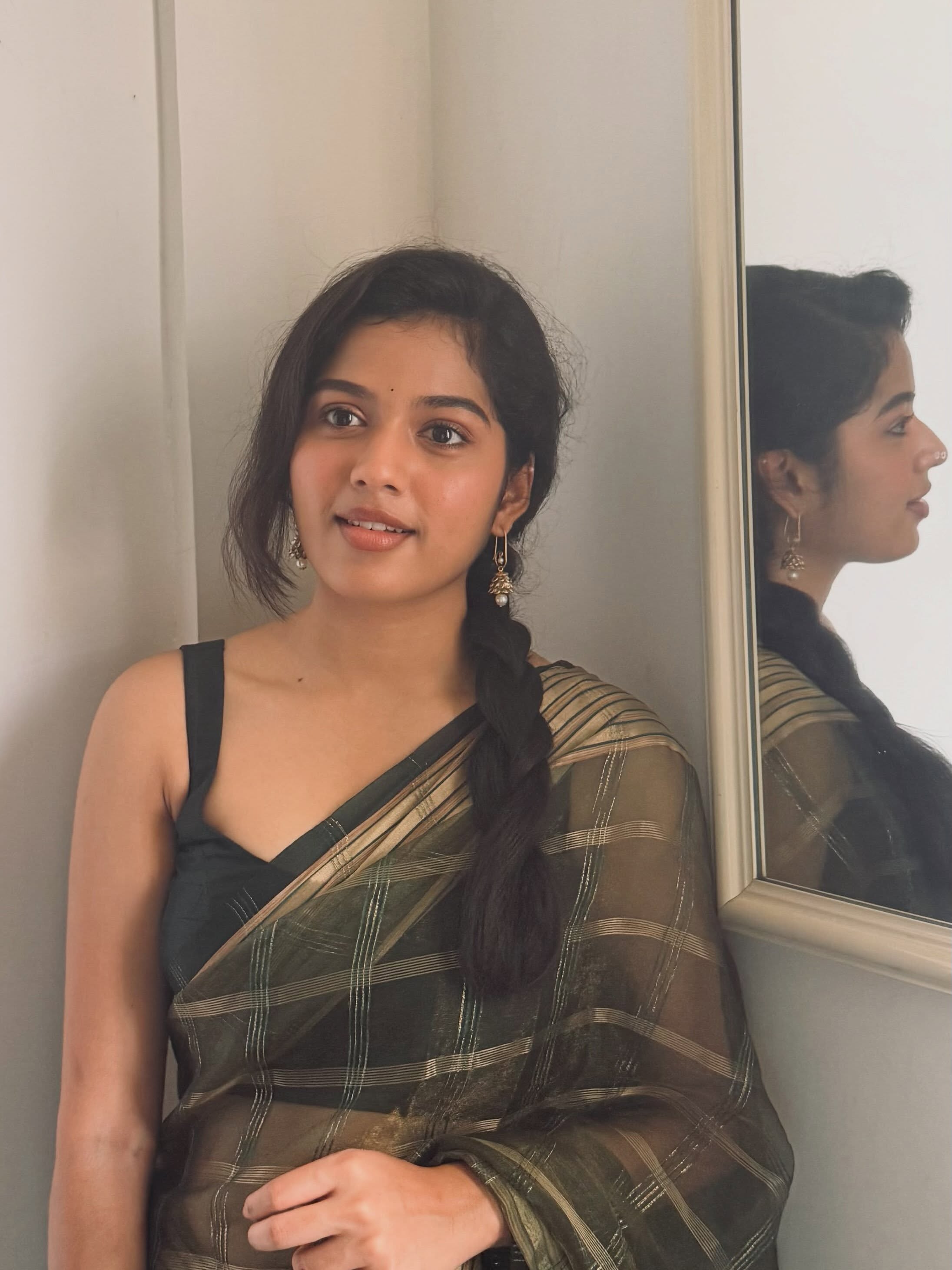 Tejaswi Cute Photos in Saree