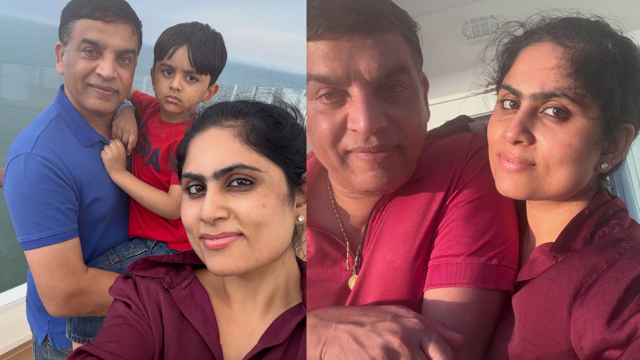 Dil Raju : భార్య, కొడుకుతో కలిసి వెకేషన్ ఎంజాయ్ చేస్తున్న నిర్మాత దిల్ రాజు.. ఫొటోలు షేర్ చేసిన తేజస్విని..