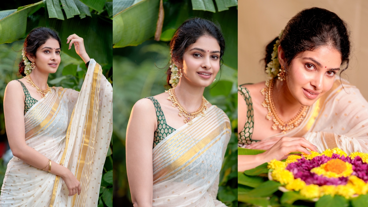 Manasa Varanasi : ఓనం స్పెష‌ల్.. చీర‌క‌ట్టులో తెలుగు న‌టి.. ఫోటోలు వైర‌ల్‌