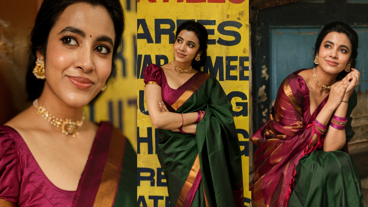 Shivani Nagaram : చీర‌క‌ట్టులో అచ్చ‌మైన ప‌ద‌హారు అణాల తెలుగింటి ఆడ‌పిల్లలా.. శివానీ నాగారం క్యూట్ ఫోటోలు..