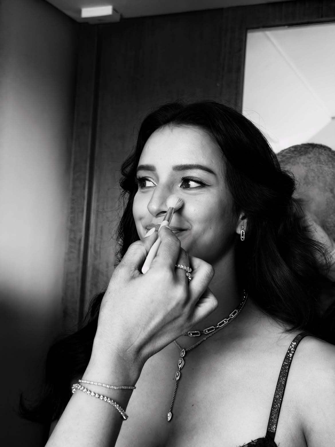 Prabhas Spirit Actress Tripti Dimri Stunning Looks in Black Dress