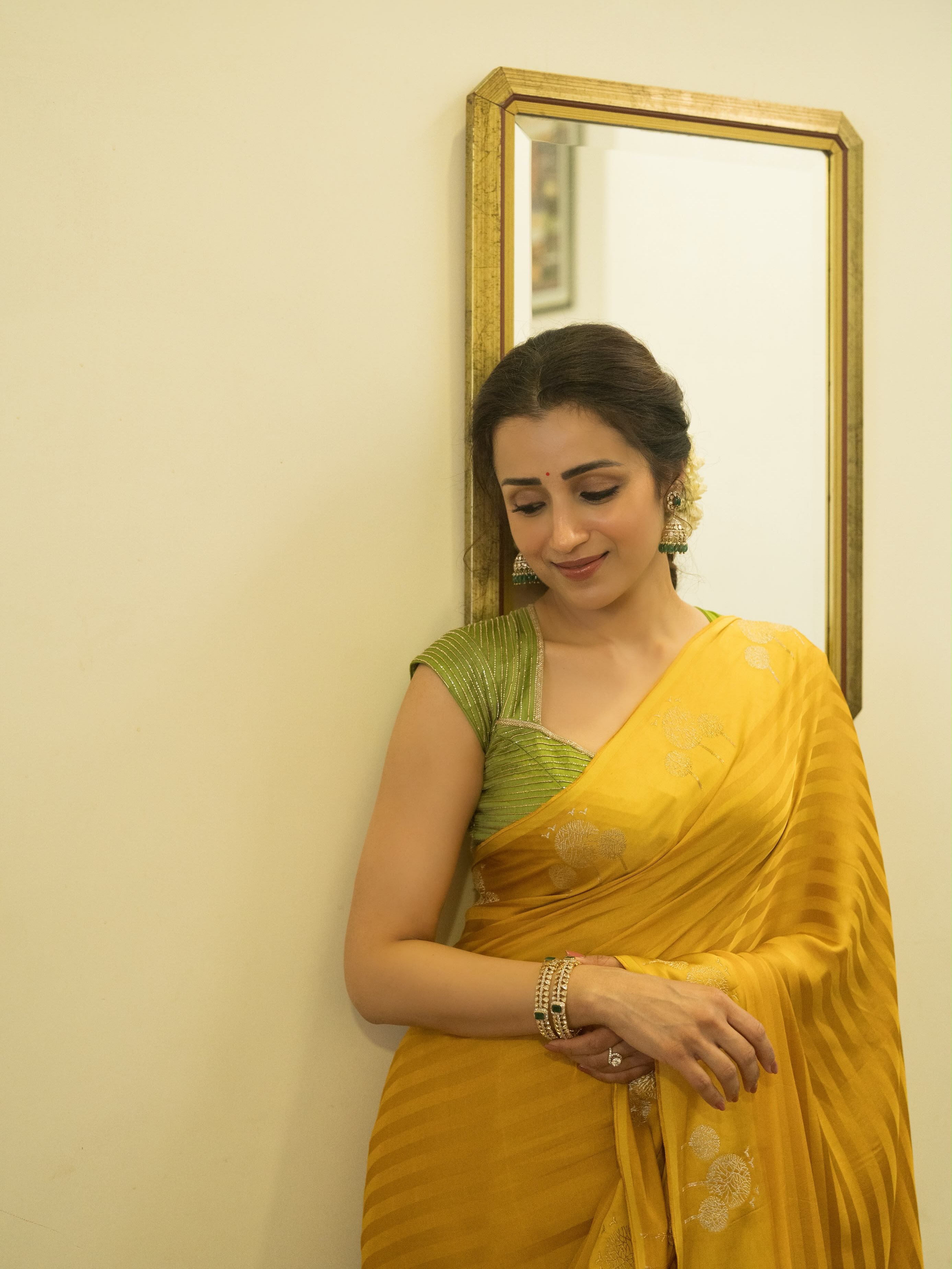 Trishakrishnan Stunning Looks in Saree