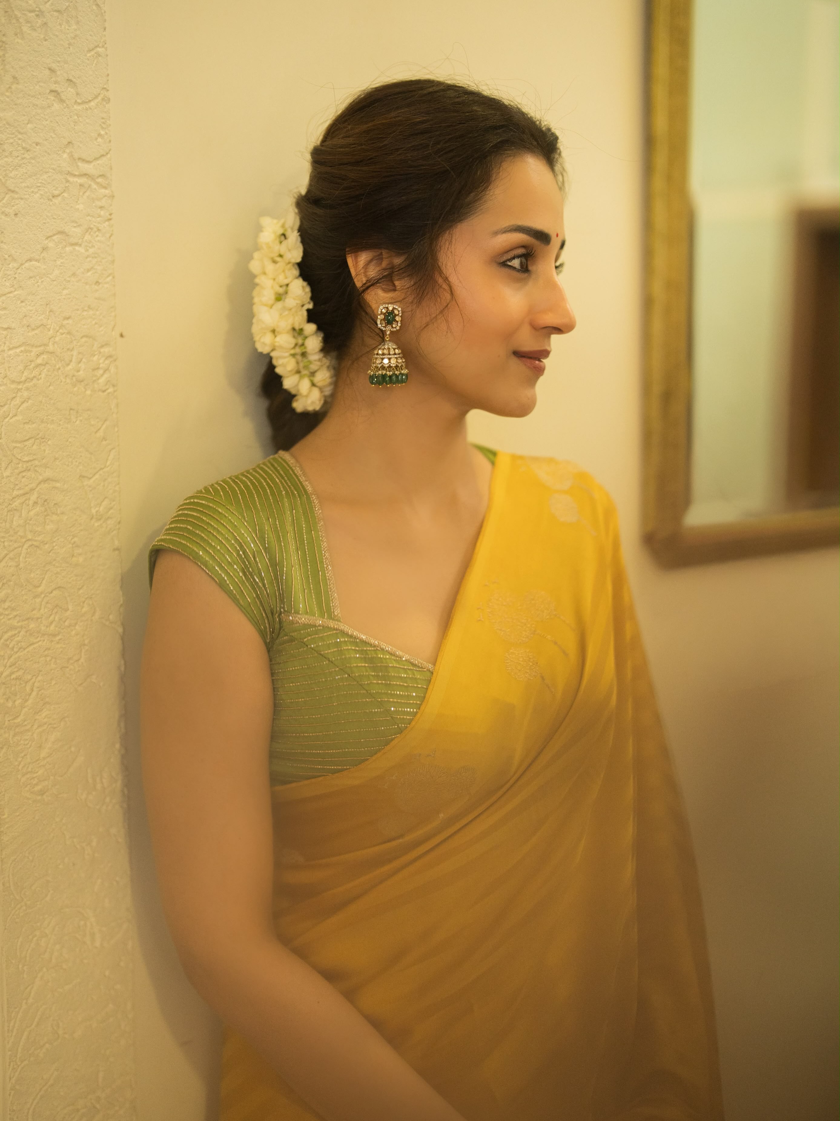 Trishakrishnan Stunning Looks in Saree