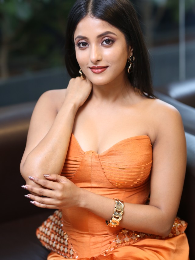 Ulka Gupta Stunning Looks in Agadha Pre Release Event
