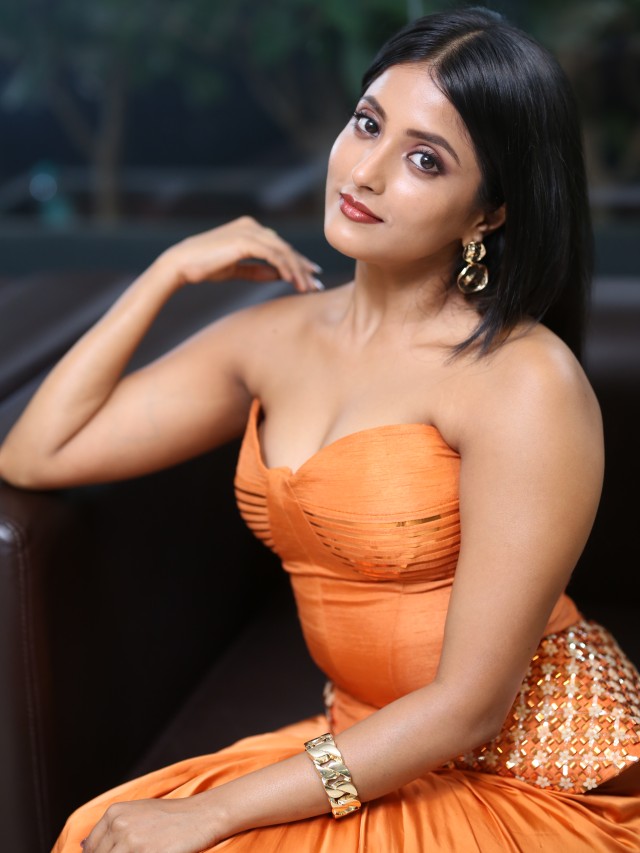 Ulka Gupta Stunning Looks in Agadha Pre Release Event
