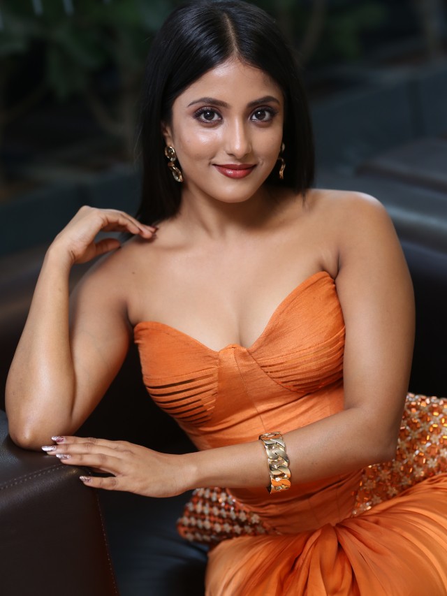Ulka Gupta Stunning Looks in Agadha Pre Release Event