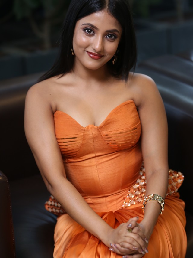 Ulka Gupta Stunning Looks in Agadha Pre Release Event