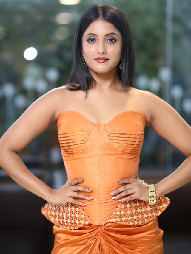 Ulka Gupta Stunning Looks in Agadha Pre Release Event