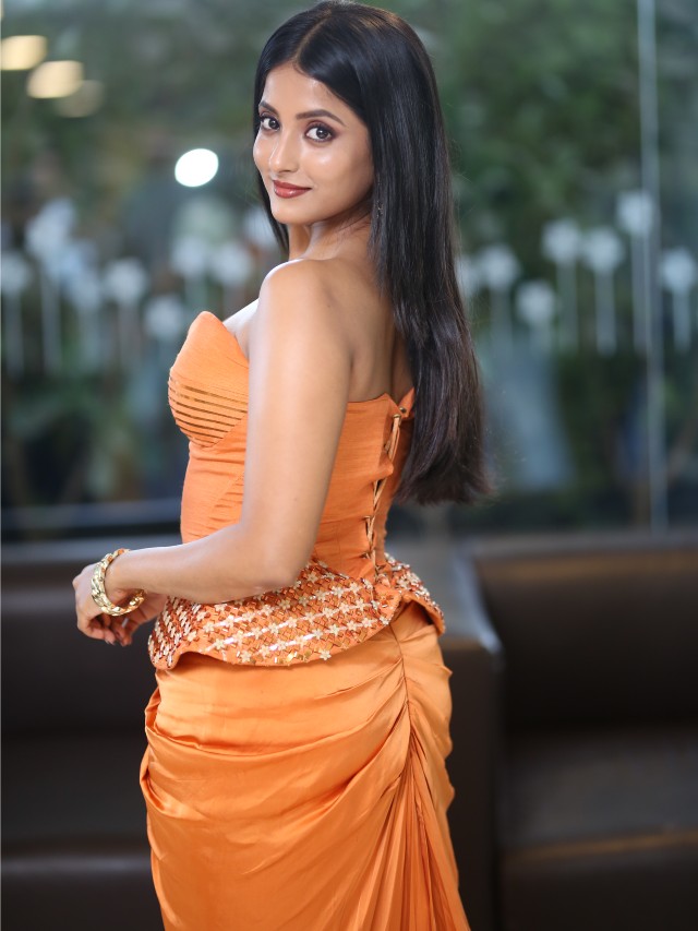 Ulka Gupta Stunning Looks in Agadha Pre Release Event