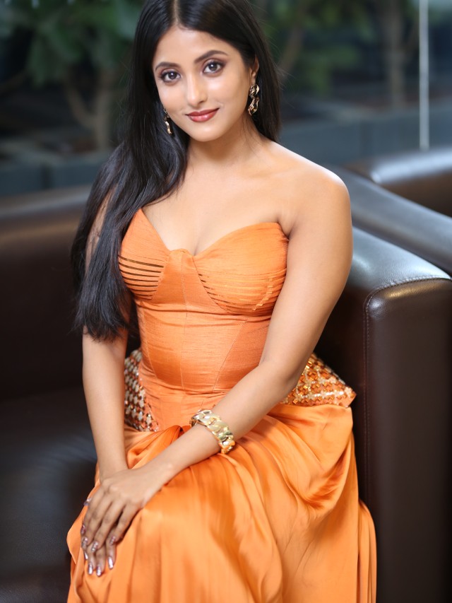 Ulka Gupta Stunning Looks in Agadha Pre Release Event