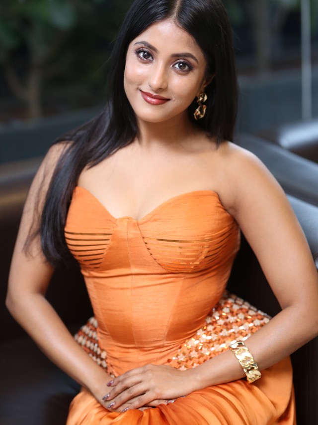Ulka Gupta Stunning Looks in Agadha Pre Release Event