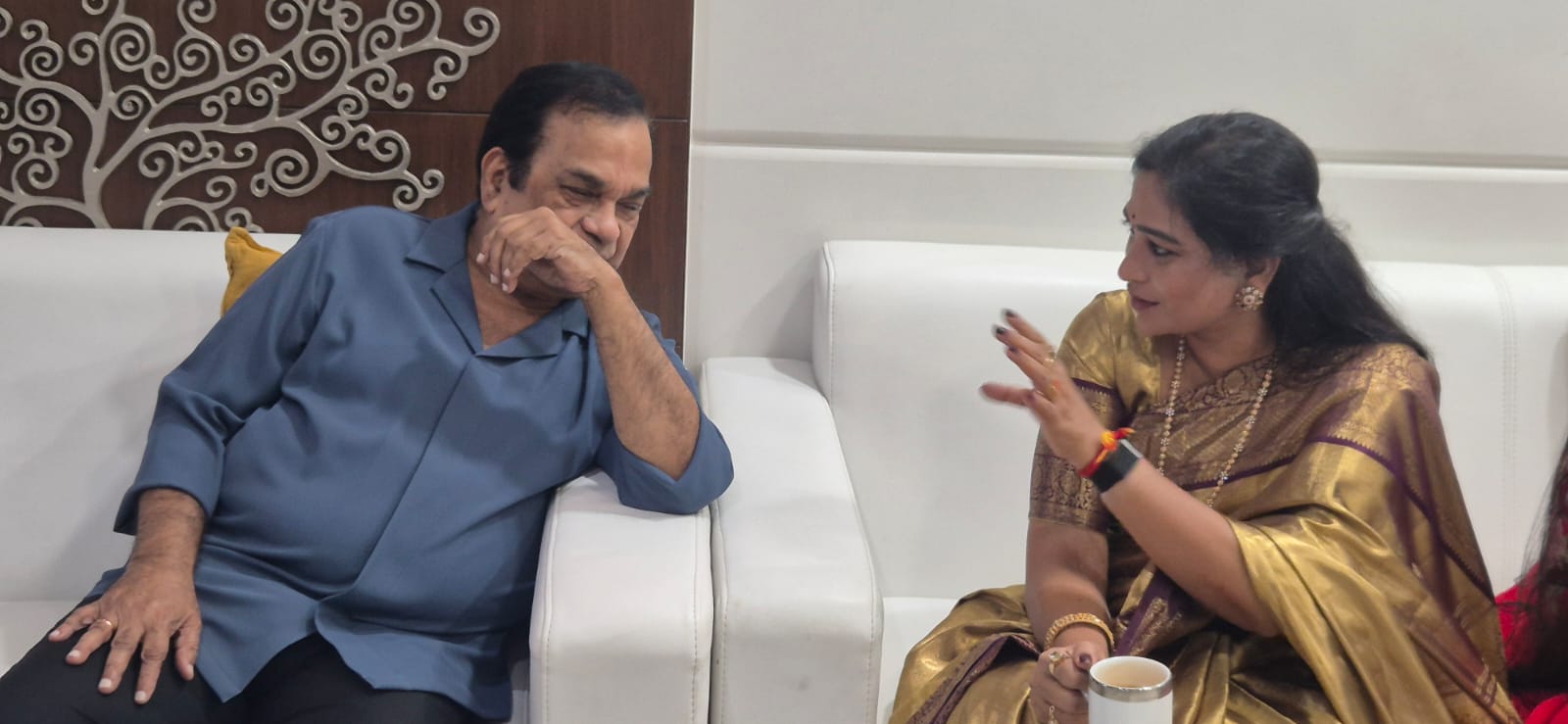 Vangalapudi Anitha Meets Brahmanandam