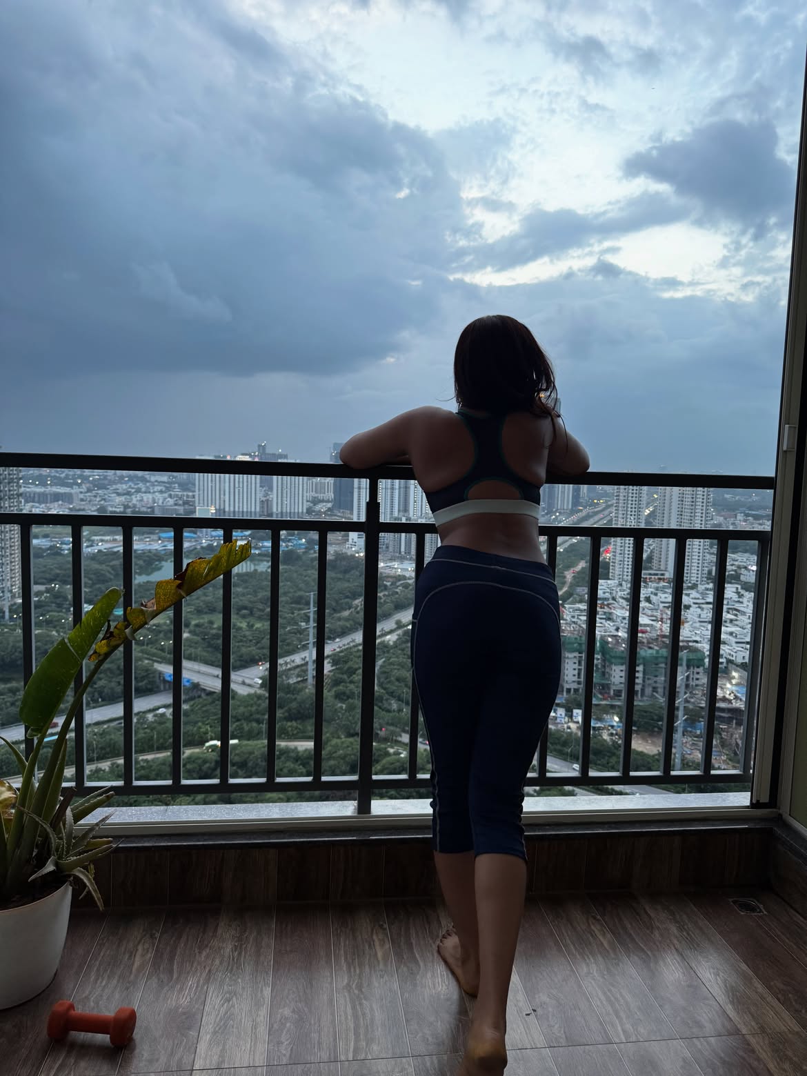 Vishnu Priya Bhimeneni Poses in Gym Outfit