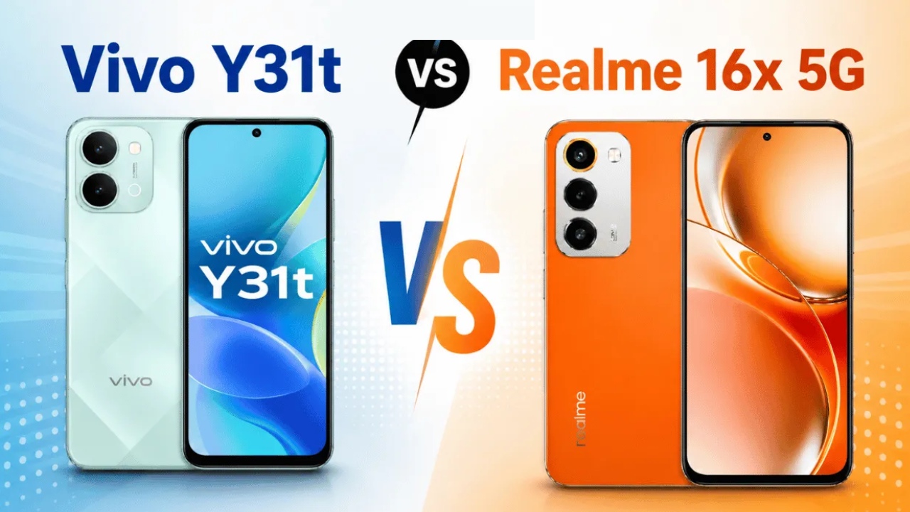 Vivo Y31t vs Realme 16x 5G : ఒకే ధర.. రెండు 5G ఫోన్లు.. రూ.25,999 బడ్జెట్‌లో ఏది కొనాలి? ఫుల్ డిటెయిల్స్