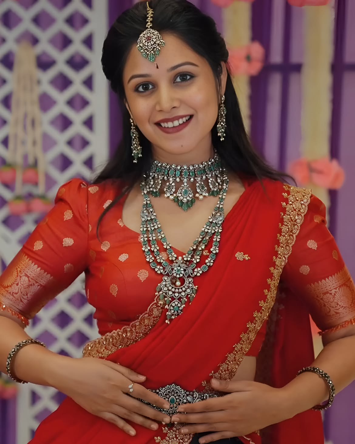Serial Actress Yashmi Gowda Varalakshmi Vratham Photos
